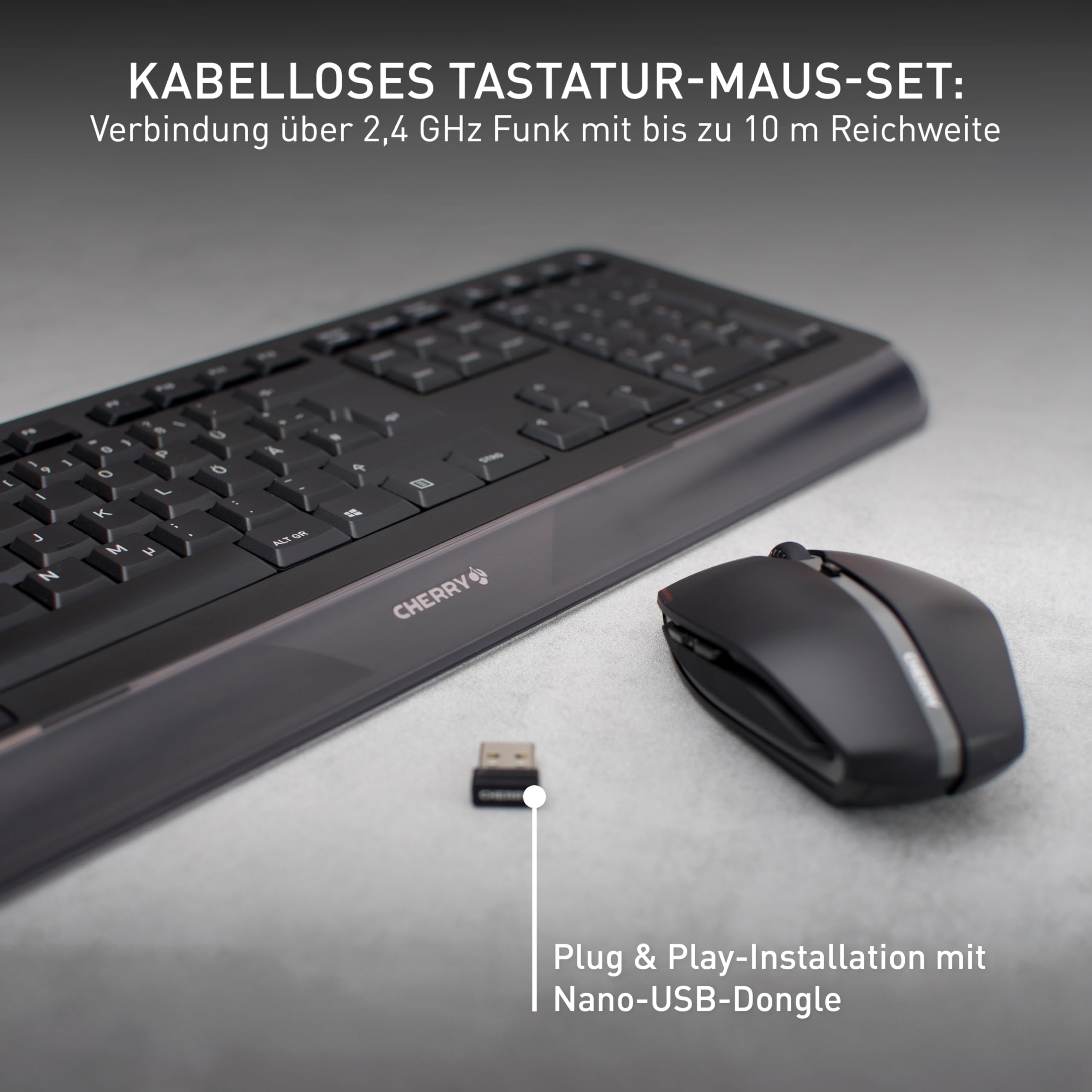 cherry-gentix-desktop-kabelloses-tastatur-maus-set-deutsch-qwertz-schwarz-mit-ha image 2