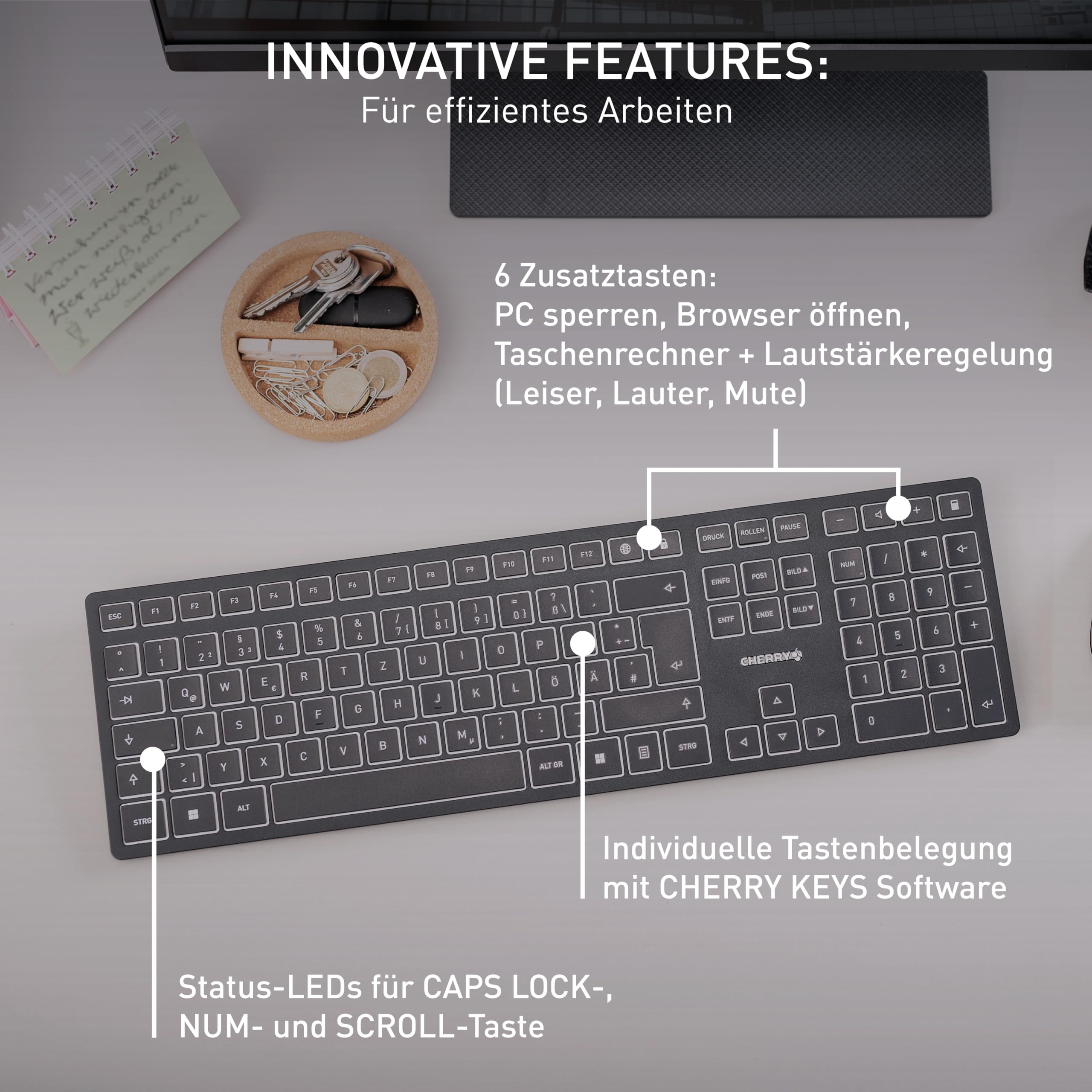 cherry-kw-9100-slim-kabellose-wiederaufladbare-tastatur-deutsch-qwertz-schwarz-g image 7