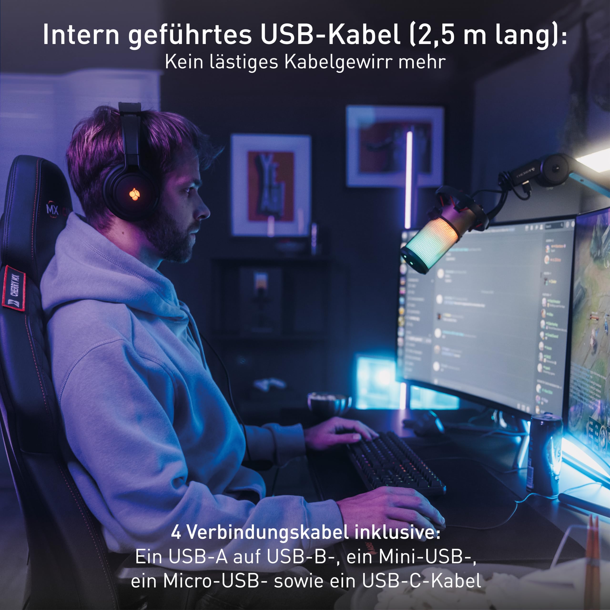 cherry-ma-6-0-uni-usb-mikrofonarm-universeller-metall-gelenkarm-mit-usb-hub-2-an image 4