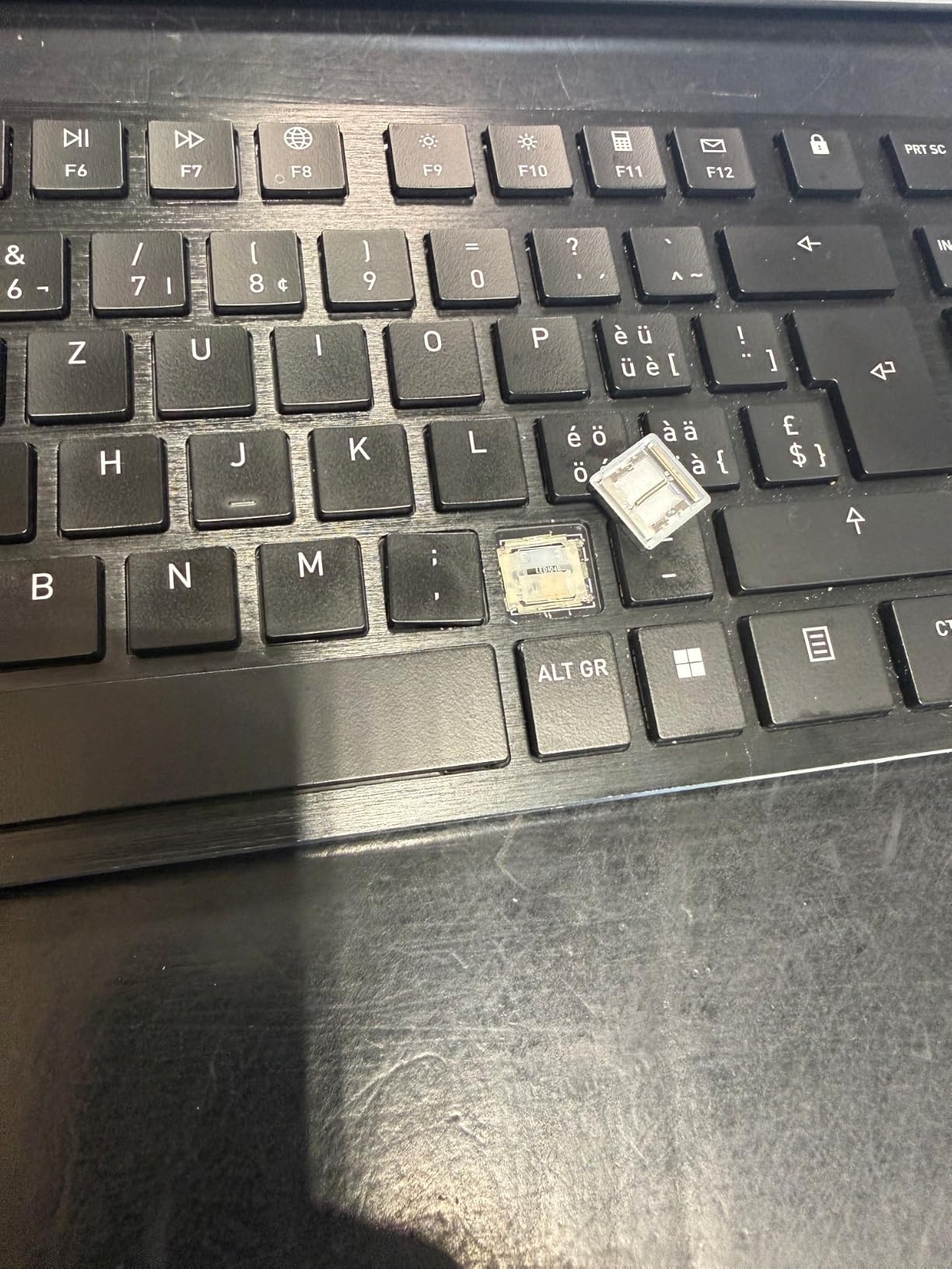 Mechanisch flach wie eine Notebooktastatur