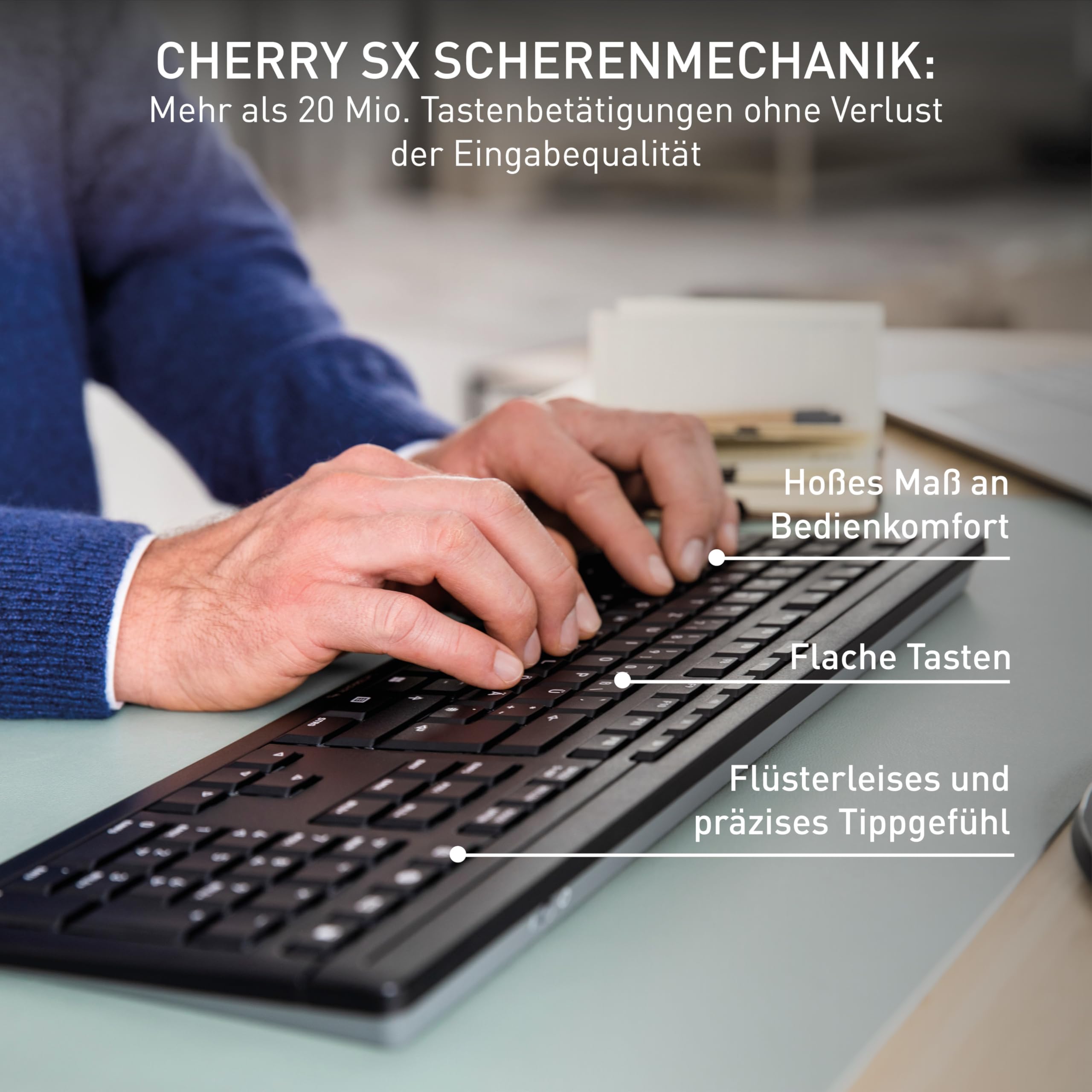 cherry-stream-desktop-comfort-kabelloses-tastatur-maus-set-2-4-ghz-funk-deutsch- image 2