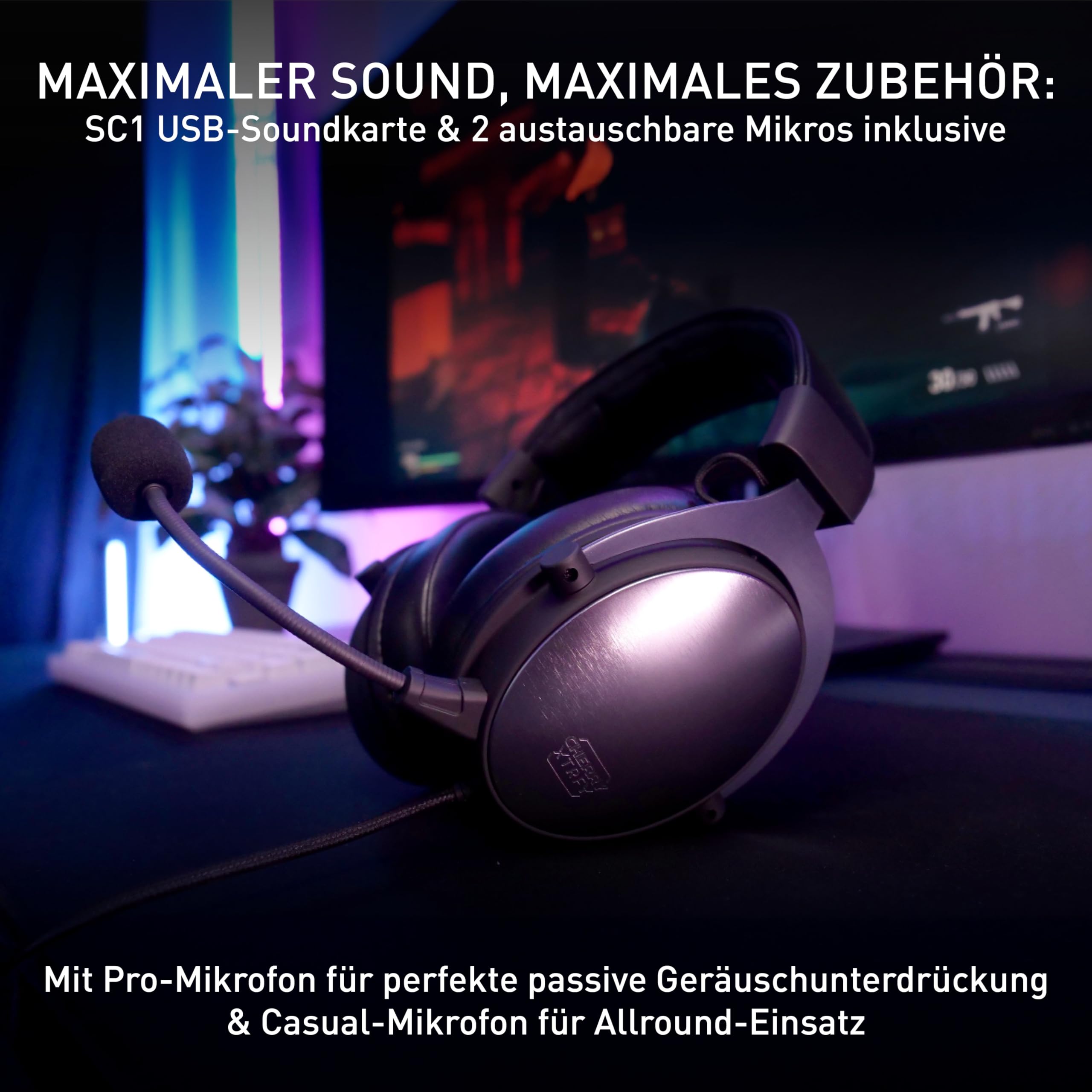 cherry-xtrfy-h1-pro-gaming-headset-60-mm-treiber-2-austauschbare-mikrofone-memor image 4