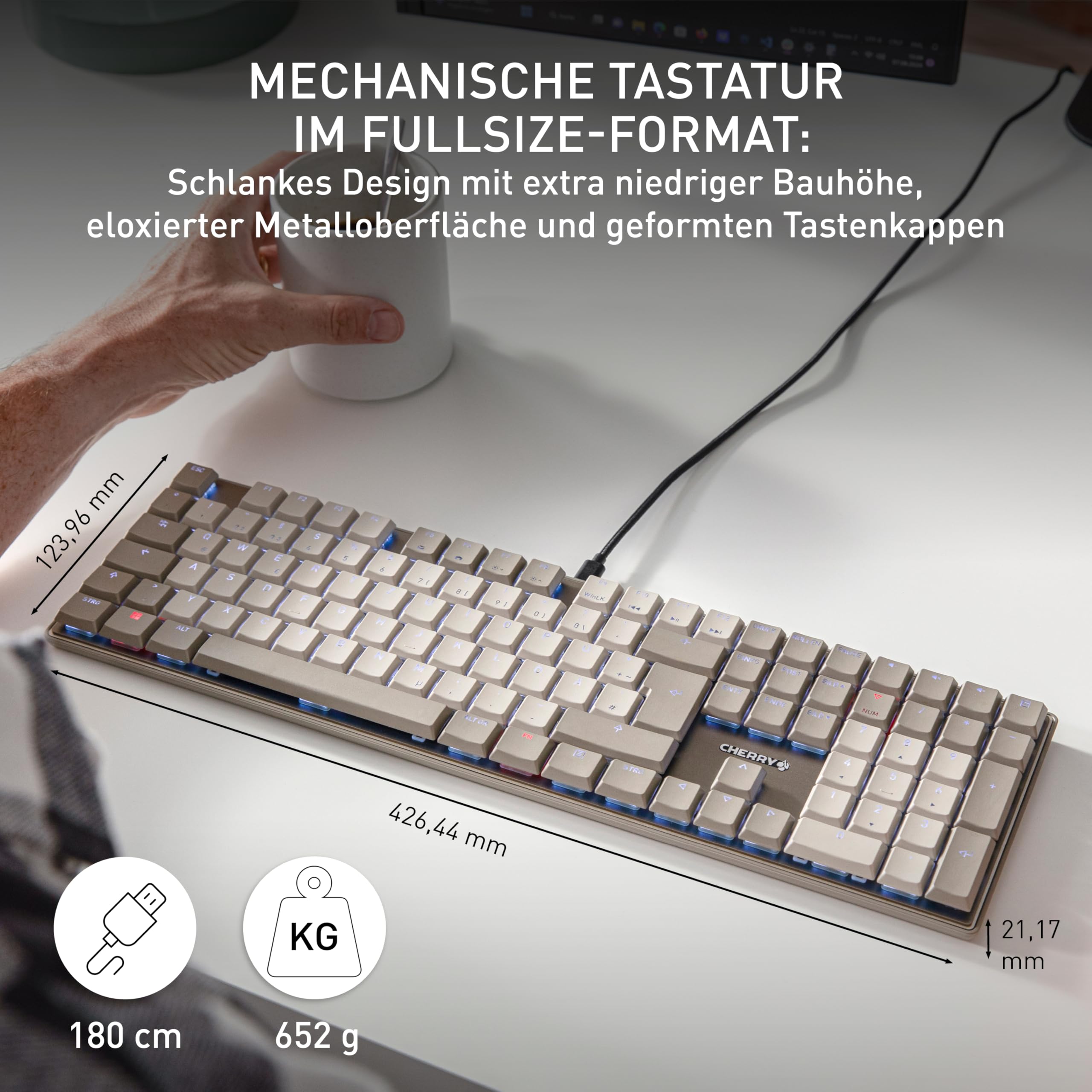 cherry-kc-500-mx-lp-mechanische-low-profile-tastatur-de-qwertz-fullsize-kabelgeb image 2