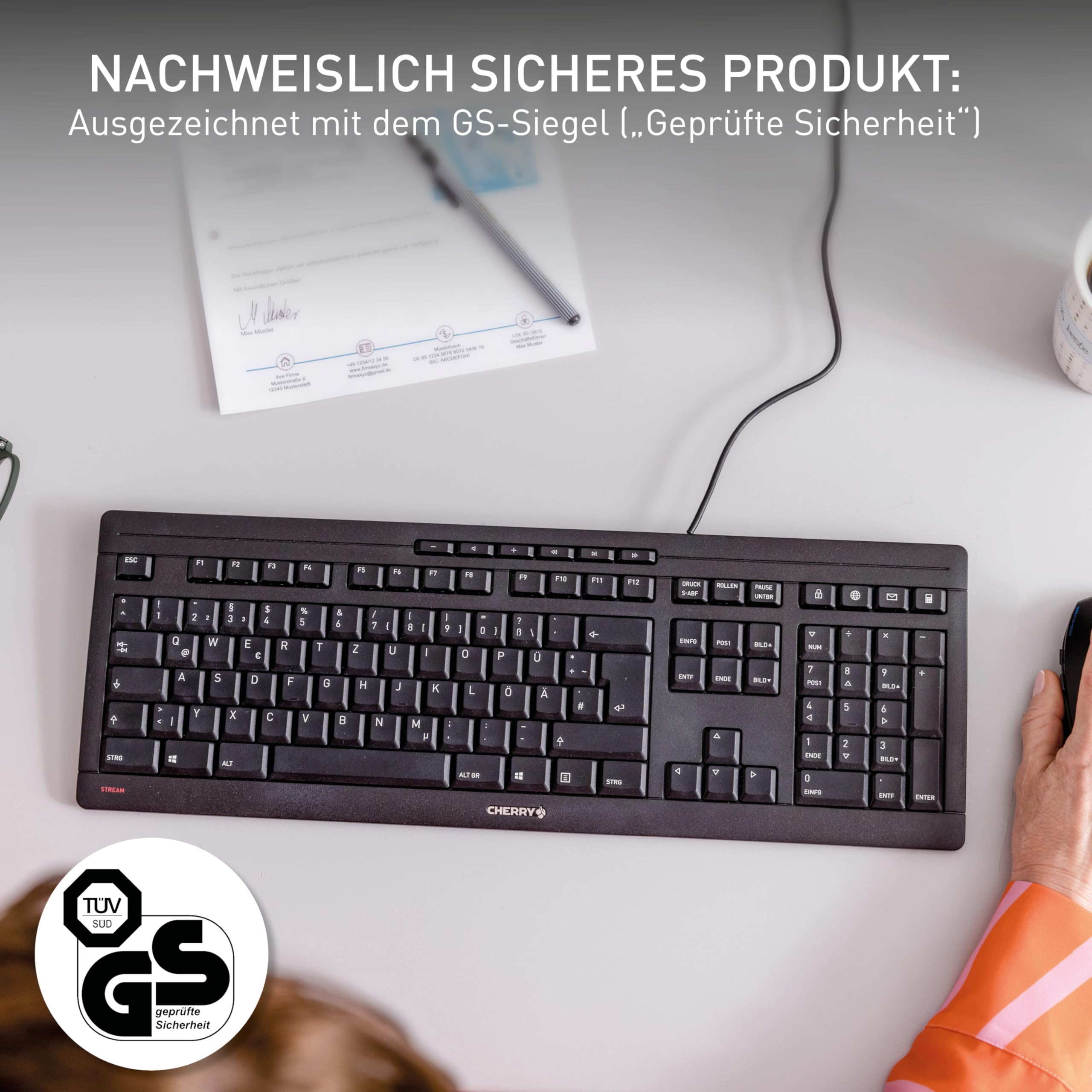 cherry-stream-keyboard-g85-231-kabelgebundene-b-ro-tastatur-deutsch-qwertz-fl-st image 6