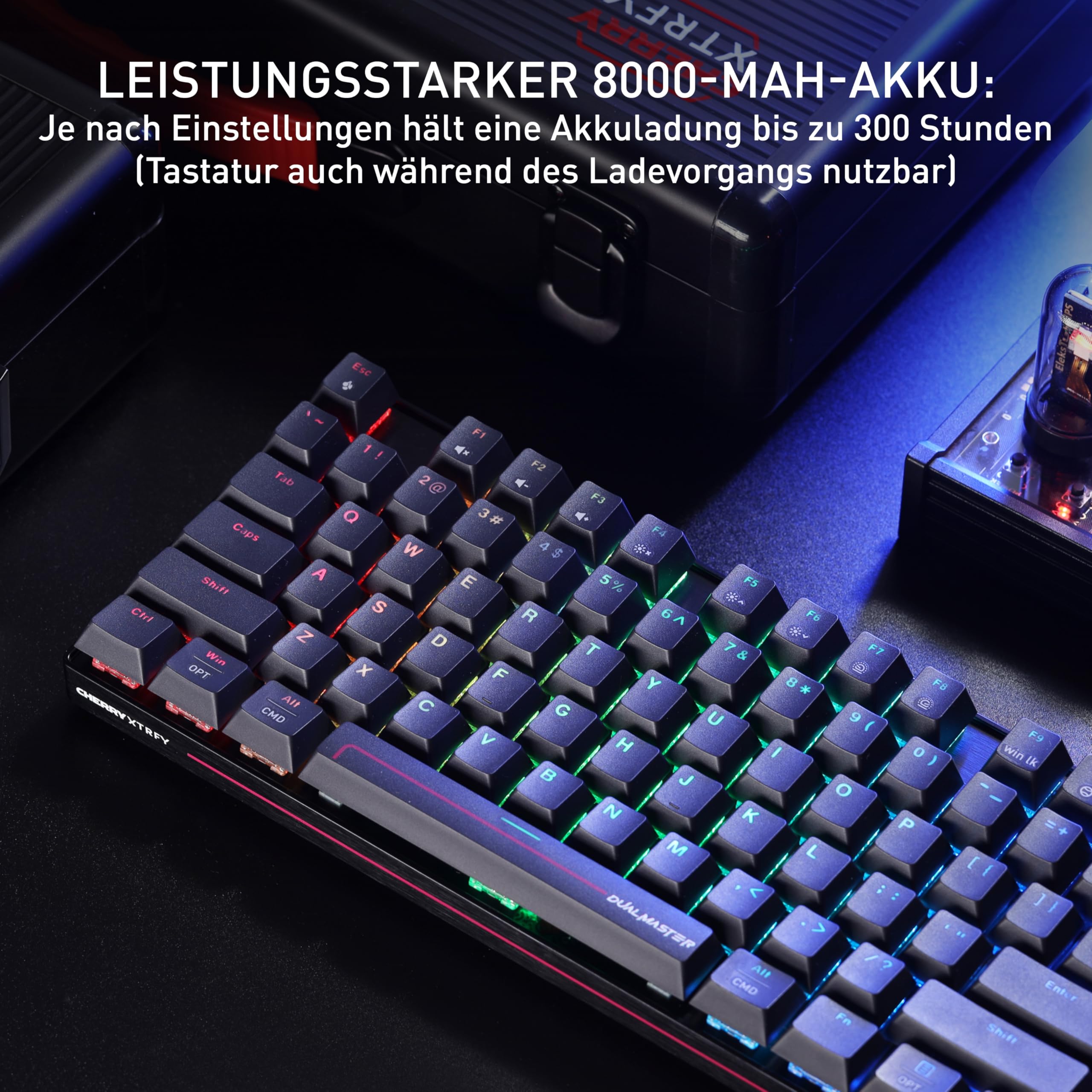 cherry-xtrfy-mx-8-2-pro-tmr-wireless-gaming-tastatur-de-qwertz-schwarz-magnetisc image 6