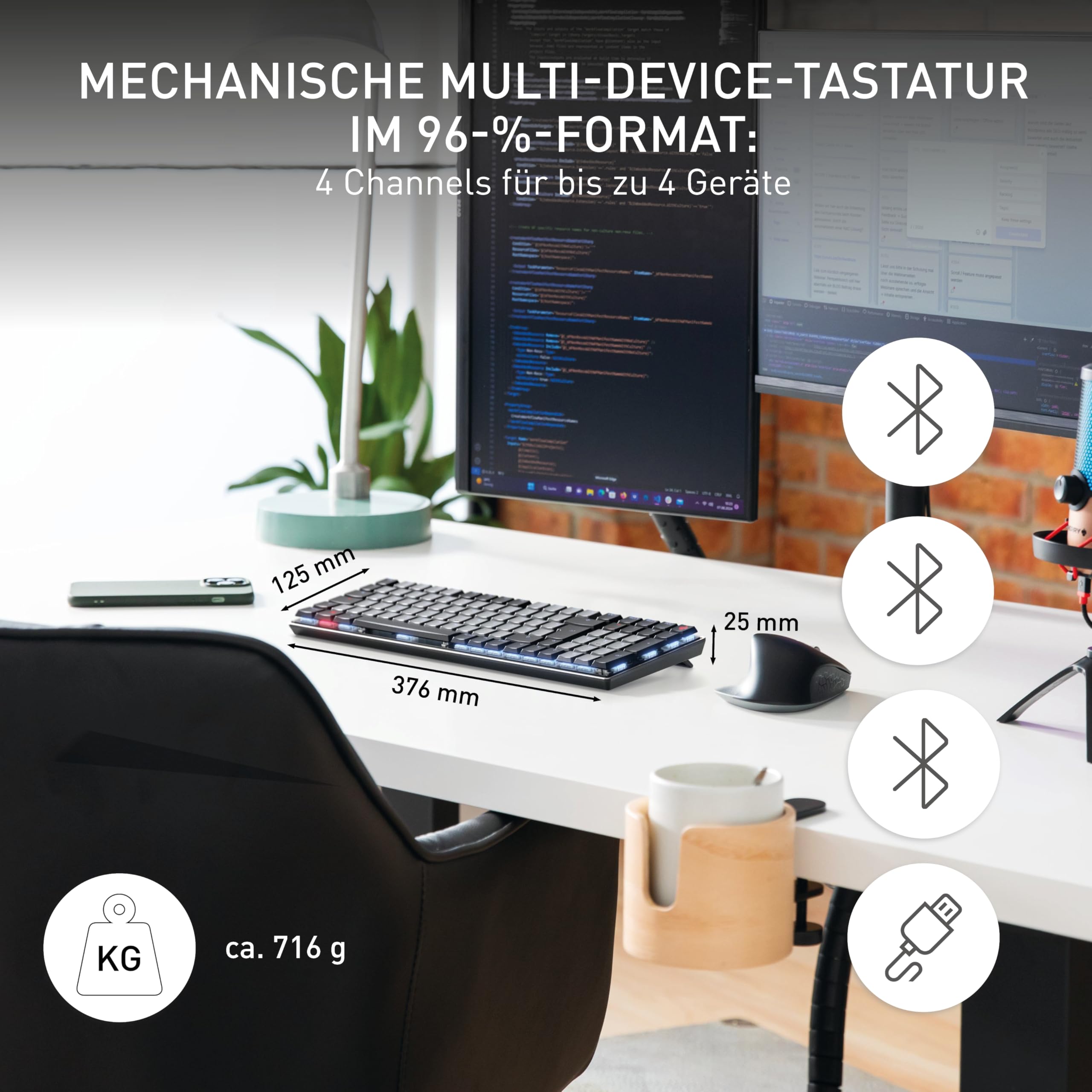 cherry-kw-550-mx-lp-kabellose-mechanische-low-profile-tastatur-96-format-mx-low- image 2