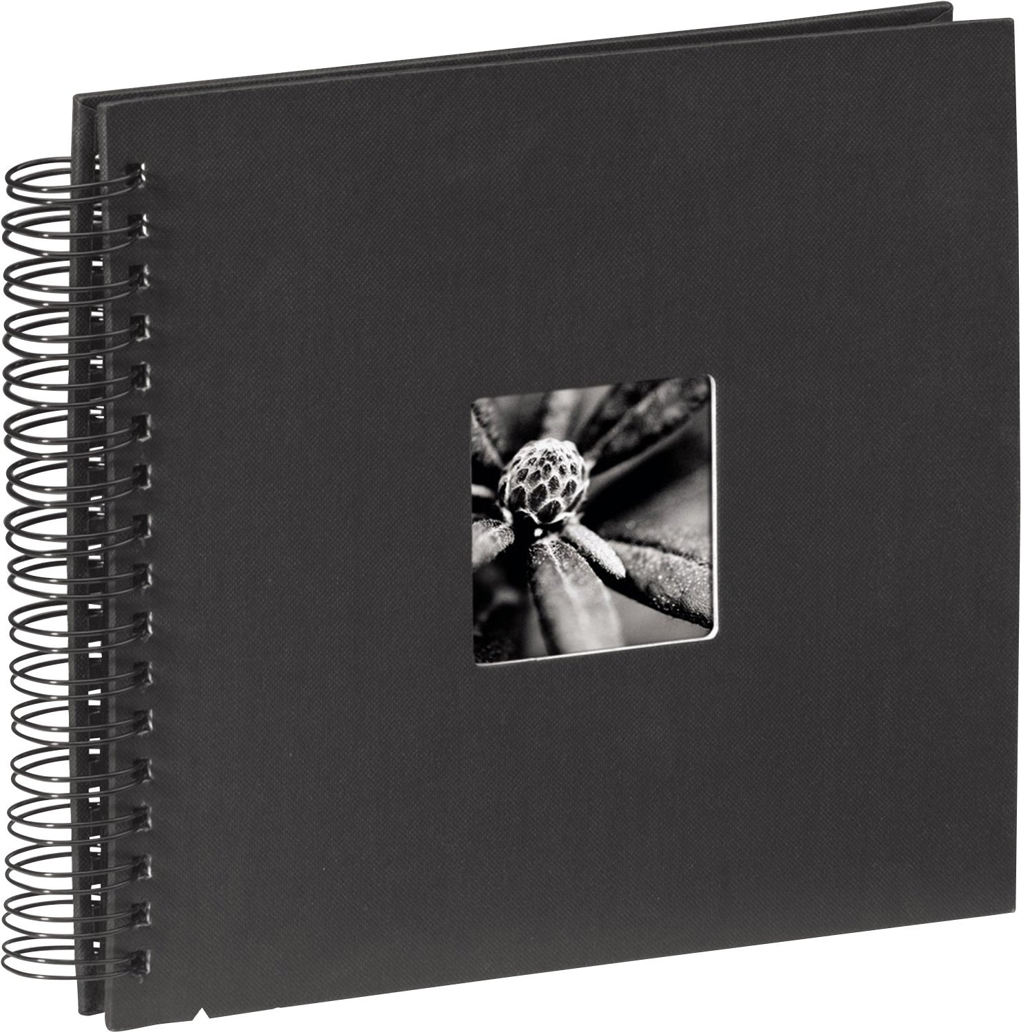 hama-spiral-fotoalbum-fine-art-28x24-cm-50-schwarze-seiten-pergamin-trennbl-tter image 1