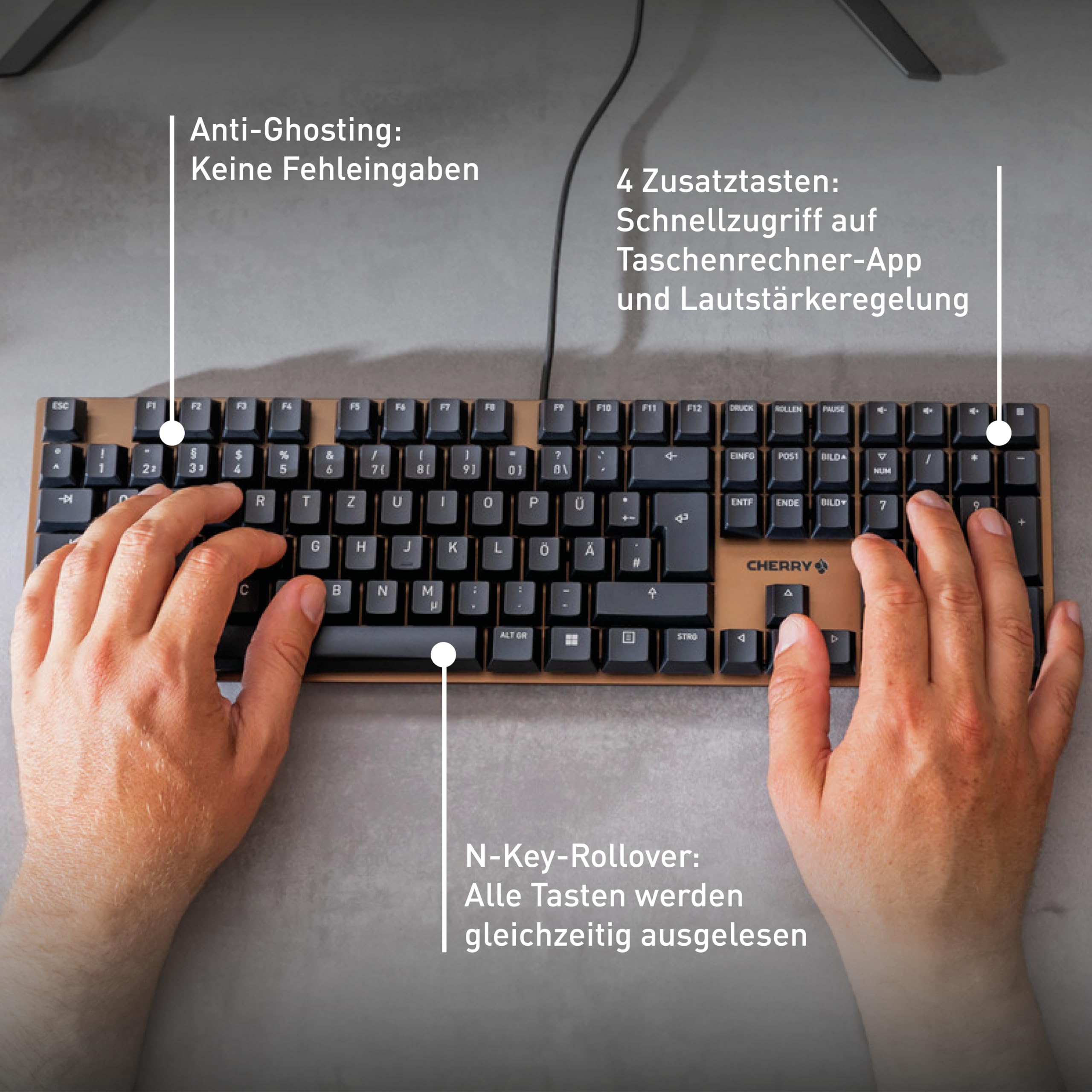 cherry-kc-200-mx-mechanische-office-tastatur-mx2a-silent-red-switches-eloxierte- image 5