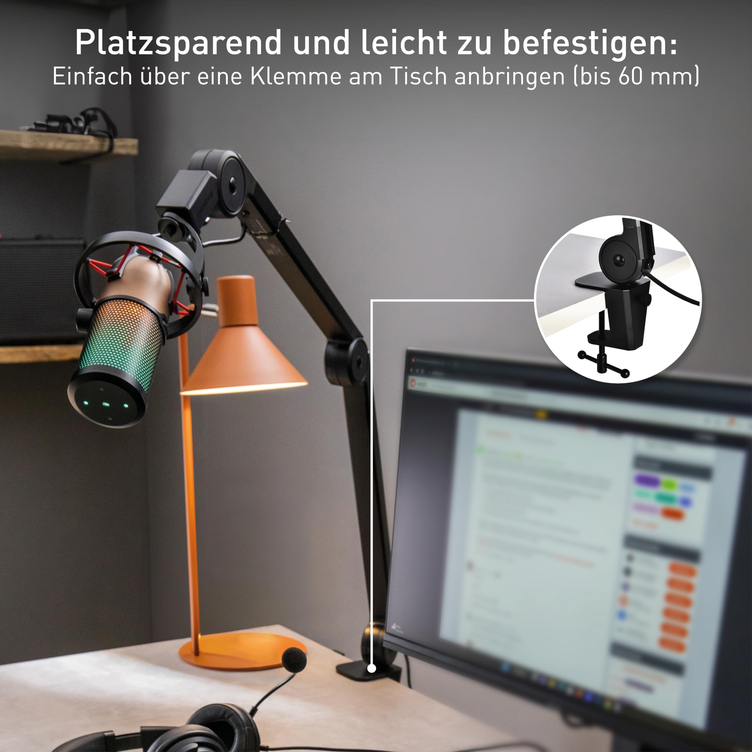cherry-ma-6-0-uni-usb-mikrofonarm-universeller-metall-gelenkarm-mit-usb-hub-2-an image 5