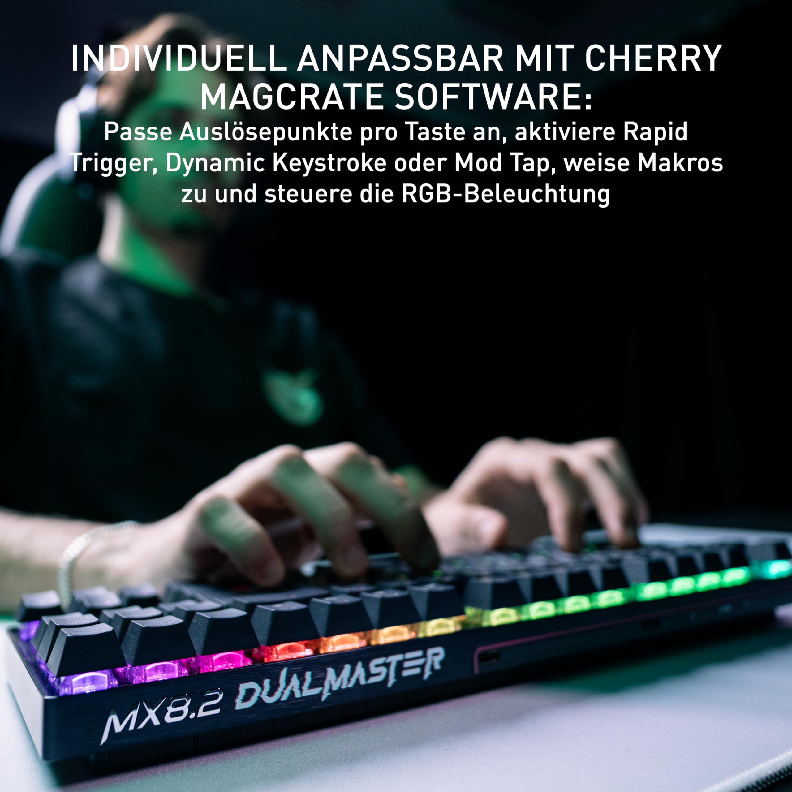 cherry-xtrfy-mx-8-2-pro-tmr-wireless-gaming-tastatur-de-qwertz-schwarz-magnetisc image 5