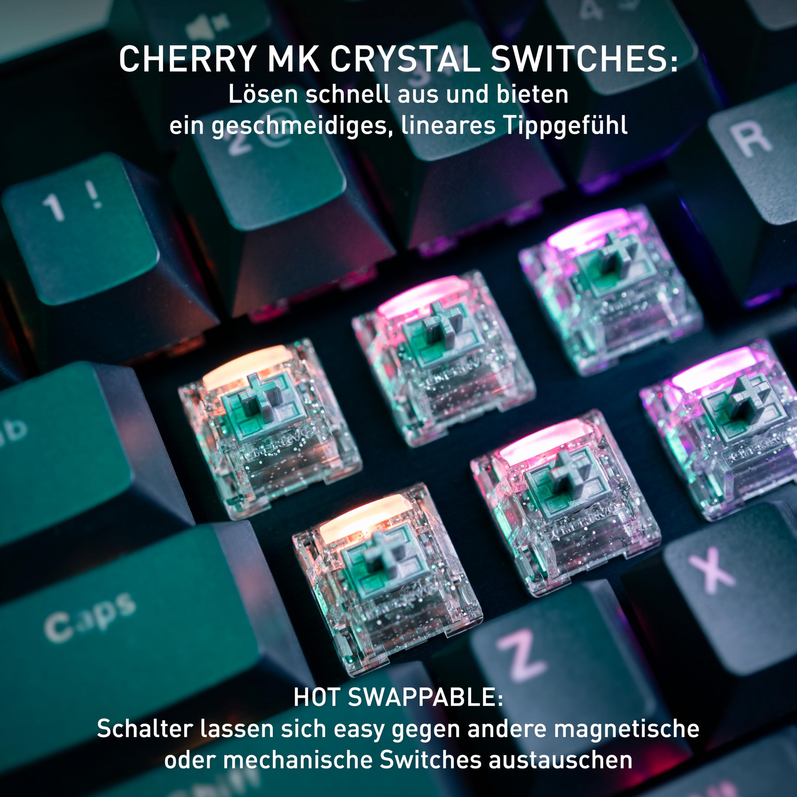 cherry-xtrfy-mx-8-2-pro-tmr-wireless-gaming-tastatur-de-qwertz-schwarz-magnetisc image 3
