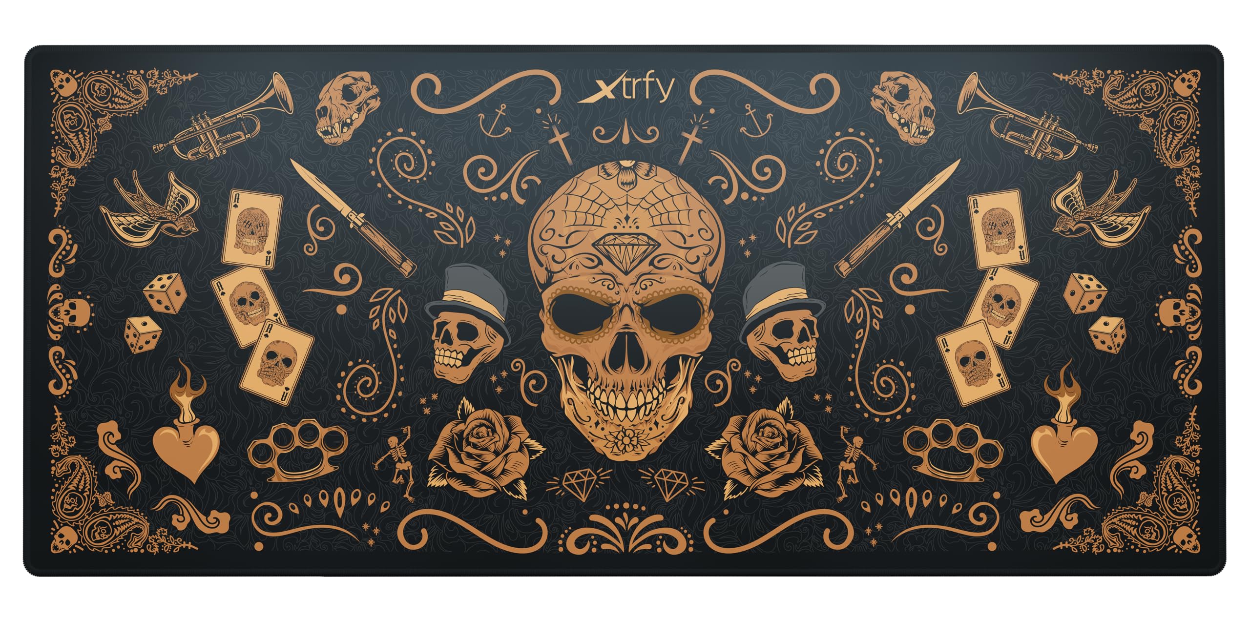 cherry-xtrfy-gp5-gaming-mauspad-xl-aus-stoff-calavera-edition-920-x-400-x-3-mm-g image 1