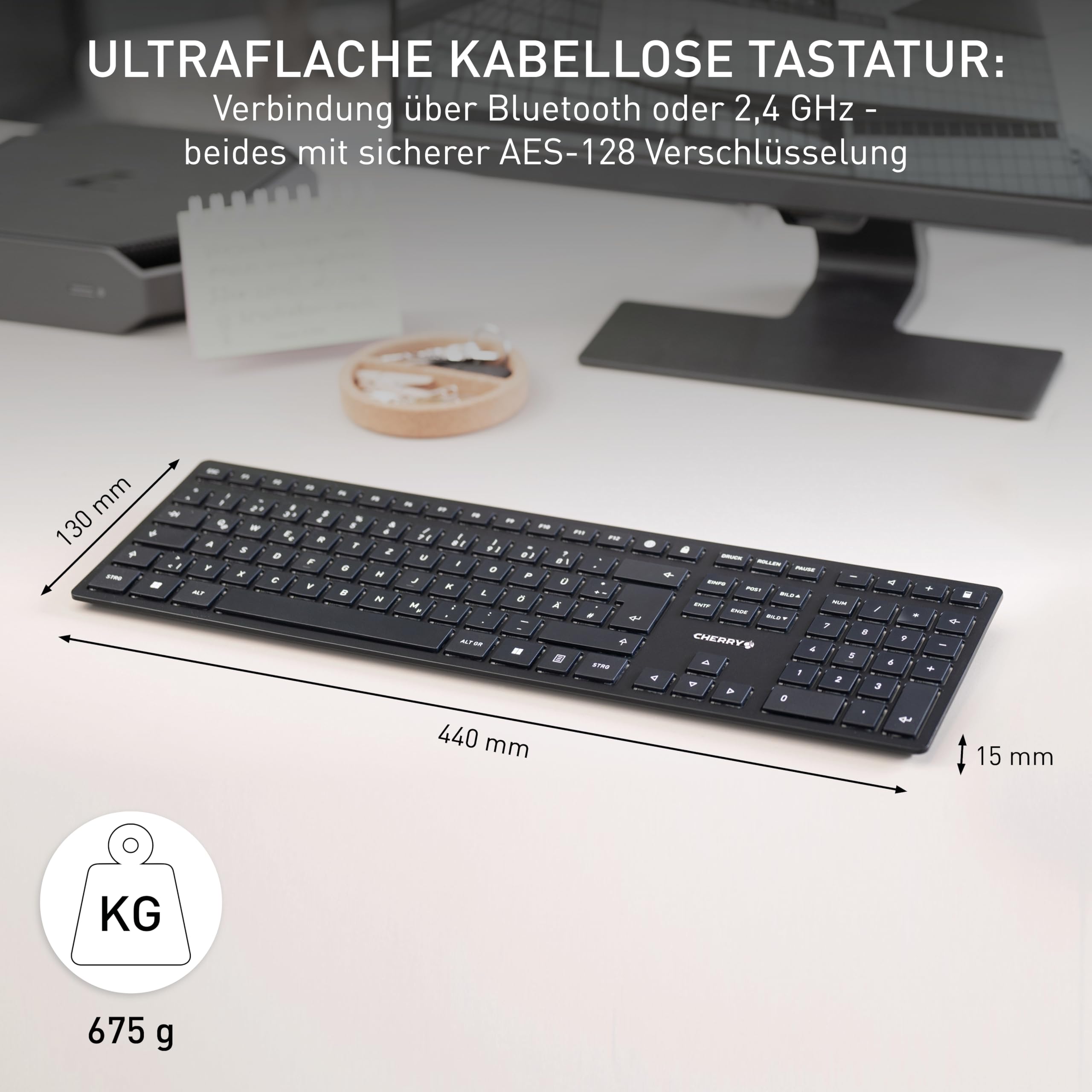 cherry-kw-9100-slim-kabellose-wiederaufladbare-tastatur-deutsch-qwertz-schwarz-g image 2