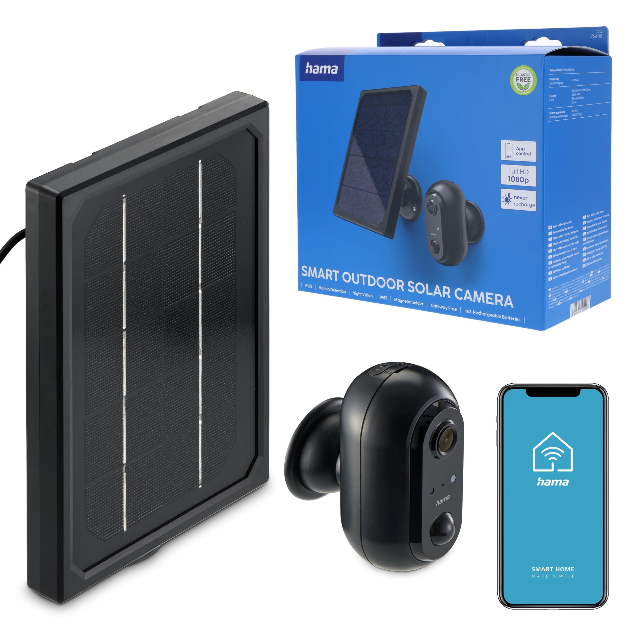 hama-wlan-berwachungskamera-mit-akku-und-solarpanel-outdoor-kamera-fullhd-ip65-n image 1